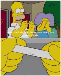 Simpsons fortune cookie