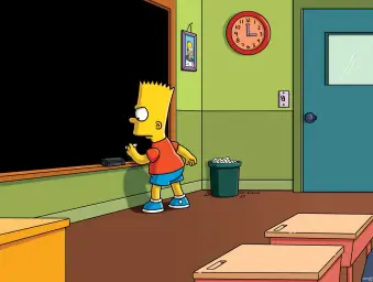 Bart Chalkboard