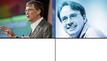 Bill Gates Vs Linus Torvalds