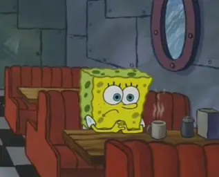 Spongebob waiting