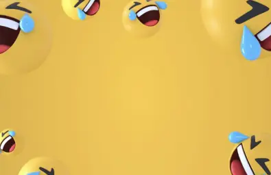 Laughing emoji background