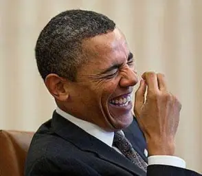 Obama Laughing