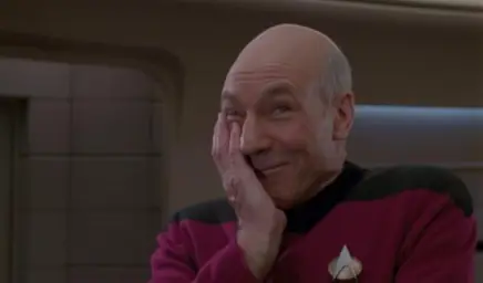 laughing Picard