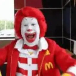 Laughing clown