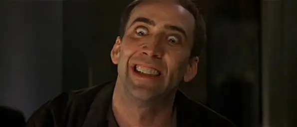 Nicholas Cage crazy eyes