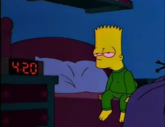 bart simpson high af