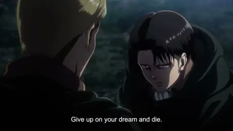 Give up on your dream and die