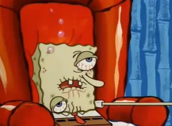 sick spongebob