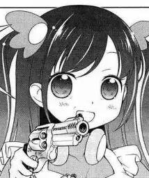 anime girl with a gun