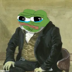 Crying formal pepe