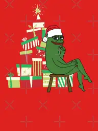 smug pepe christmas