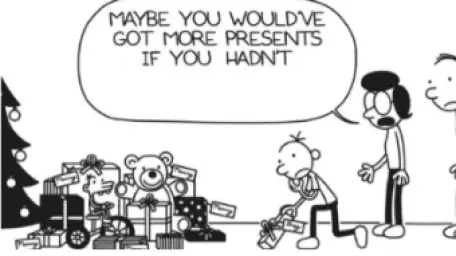 Diary of a wimpy kid Christmas meme