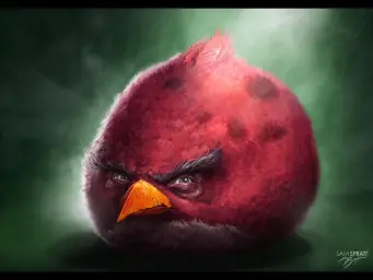 Realistic Angry Bird (big red)