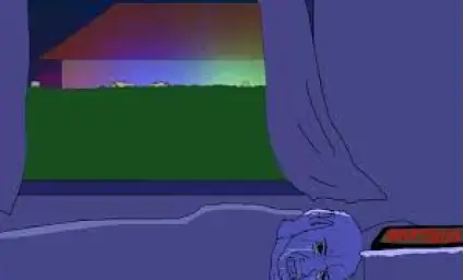 Wojak trying to sleep