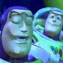 Buzz lightyear smacking buzz lightyear