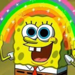 rainbow spongebob gif