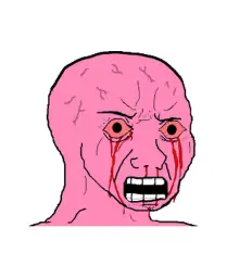 Pink crying wojak