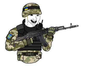 Ukrainian soldier wojak