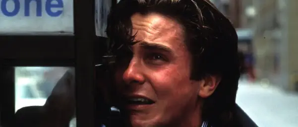 Patrick Bateman crying