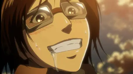 Attack on Titan Hange Zoë drooling