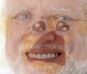 Hide The Pain Harold With Crying Emoji