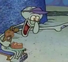 Squidward Point and Laugh