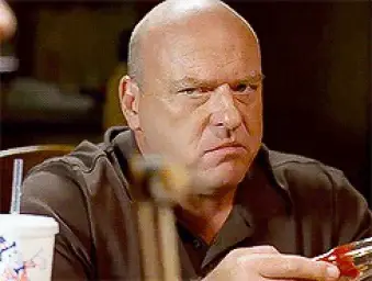 Hank Schrader glare Breaking Bad