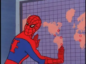 Spiderman and the map