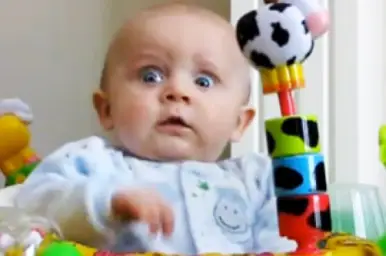 Shocked baby