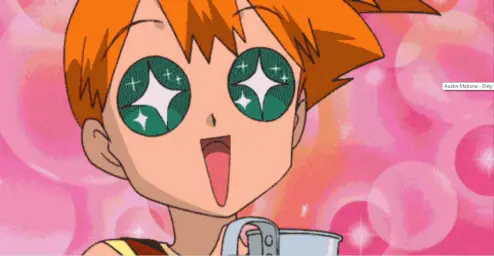 Super Excited Misty Anime Sparkle Eyes