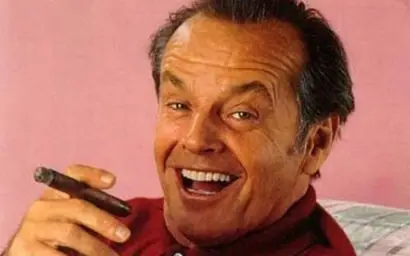 Jack Nicholson Cigar Laughing