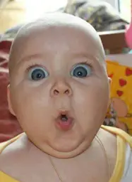 Shocked baby