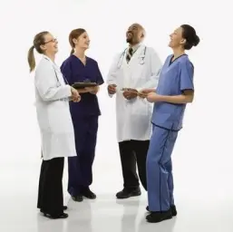 Doctors laughing