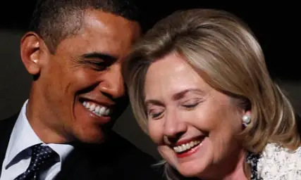 hillary obama laughing new year promises peasants