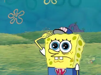 Spongebob salute