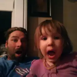 shocked dad daughter