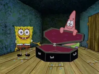 SpongeBob coffin