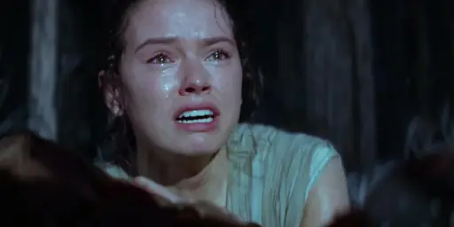 Star Wars Rey Crying