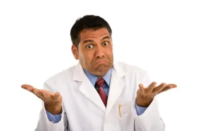 Confused doctor