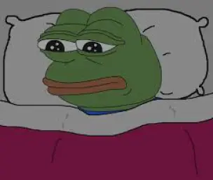 Sad pepe thinking