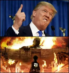 Donald Trump's wall VS. Attack on Titan