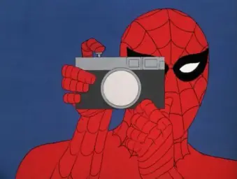 Spiderman Taking A Picture