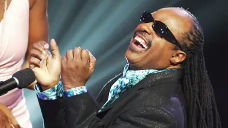 Stevie Wonder Laughing