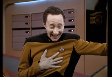 star trek tng data laugh