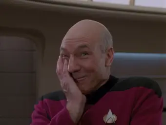 Picard Holding In A Laugh