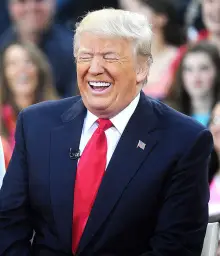 trump laughing