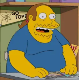 Comic book guy happy