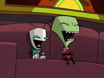 Laughing Zim and Gir