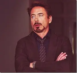 robert downy jr meme eye roll