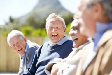 Old people laughing